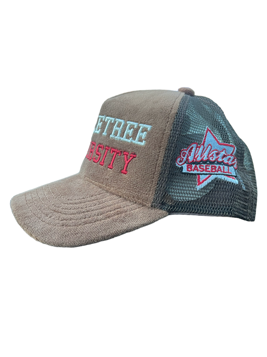 Brown Suede Hustle Tree Trucker